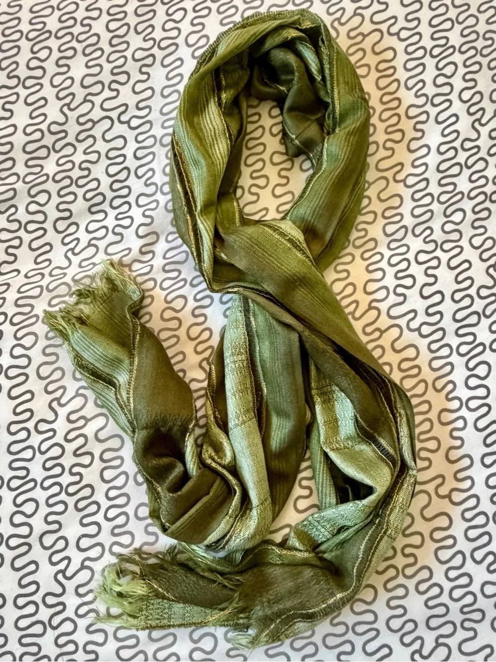 Green Lightweight Women's Scarf